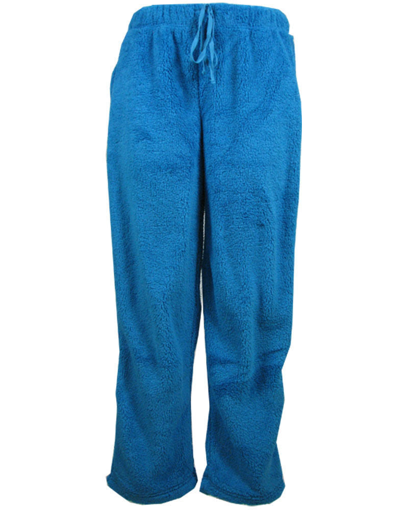Womens TRACK PANTS Coral Fleece Fur Ultra Comfy Pyjamas Pajama Sleepwear Bottoms-41