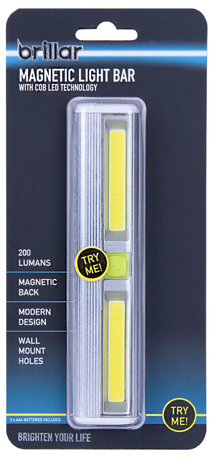 Brillar Magnetic Light Bar Night Strip Battery Operated (included)-0