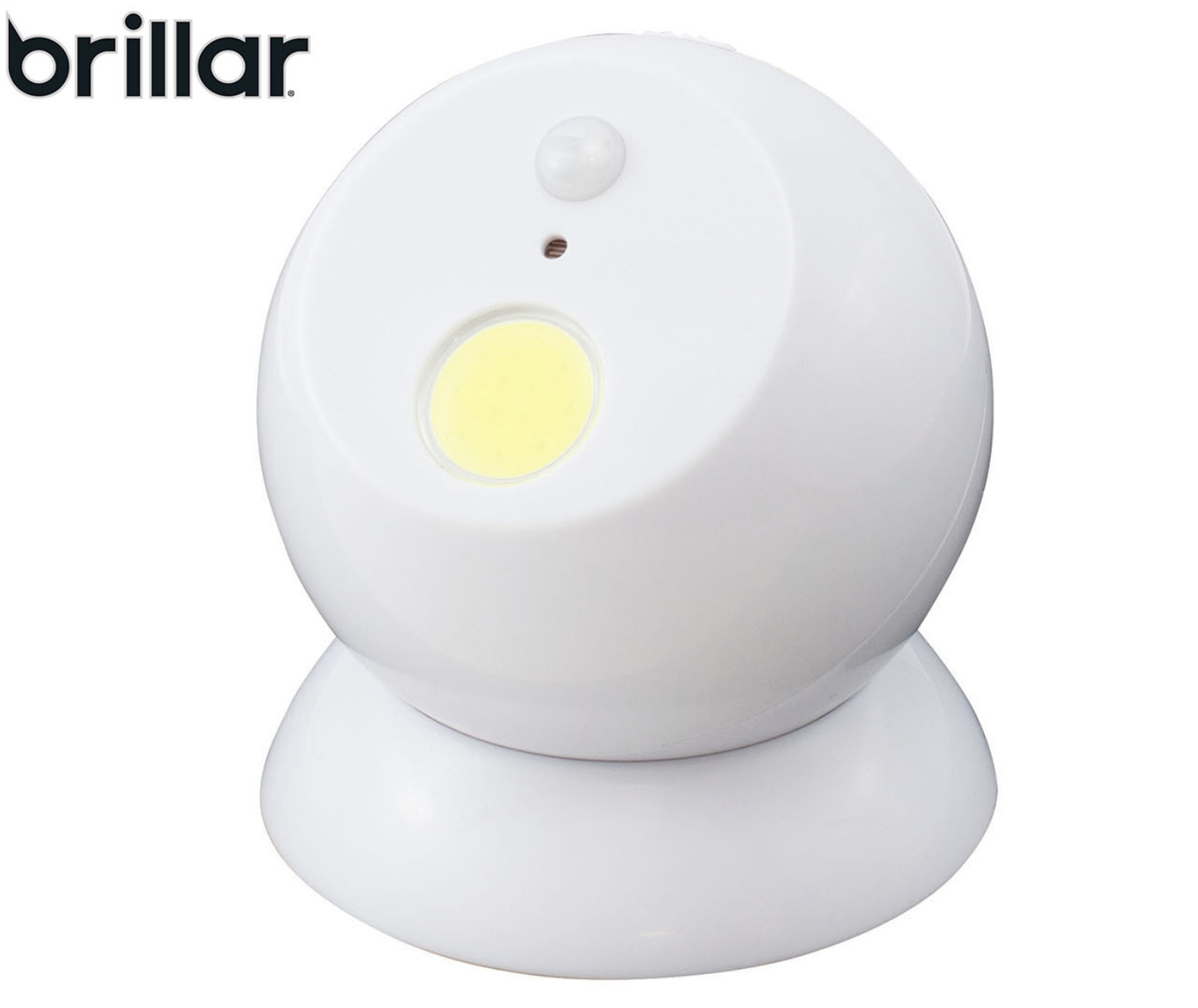 Brillar Motion Activated Swivel Ball Light - White-1