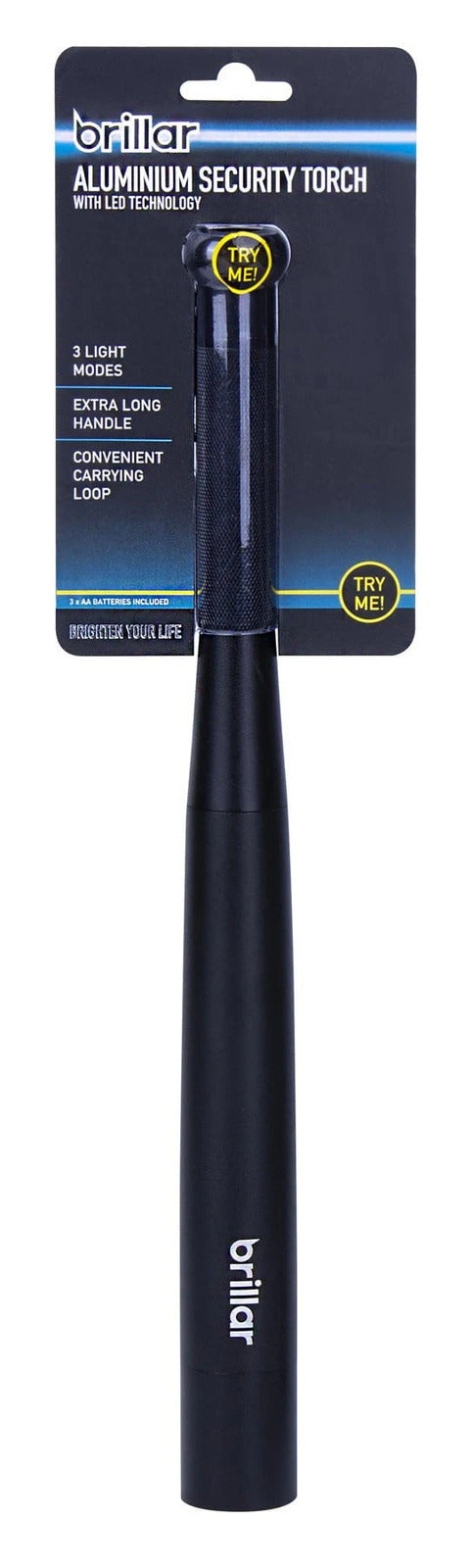 Brillar Baseball Bat LED Flashlight Baton Torch - Emergency Security - Assorted Colours-1