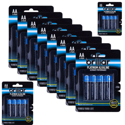 12x 4-Pack LR6 AA Platinum Alkaline Batteries Long Lasting Power Home Office Bulk-0