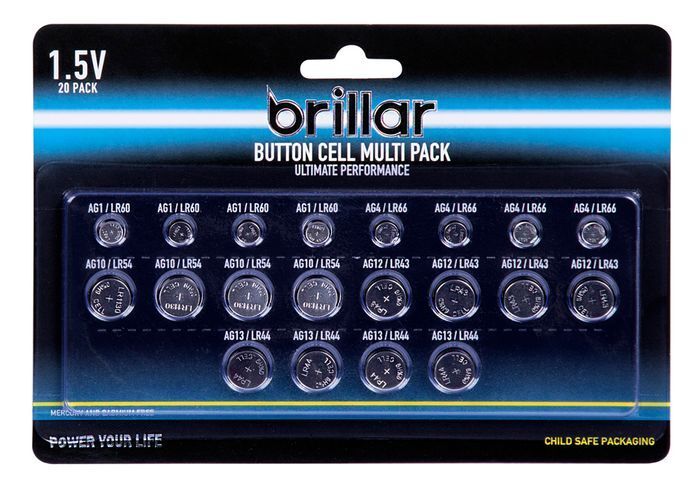 20x Brillar Lithium Button Cell Batteries-1