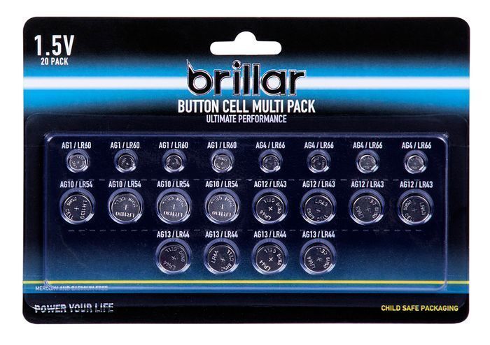 20x Brillar Lithium Button Cell Batteries-0
