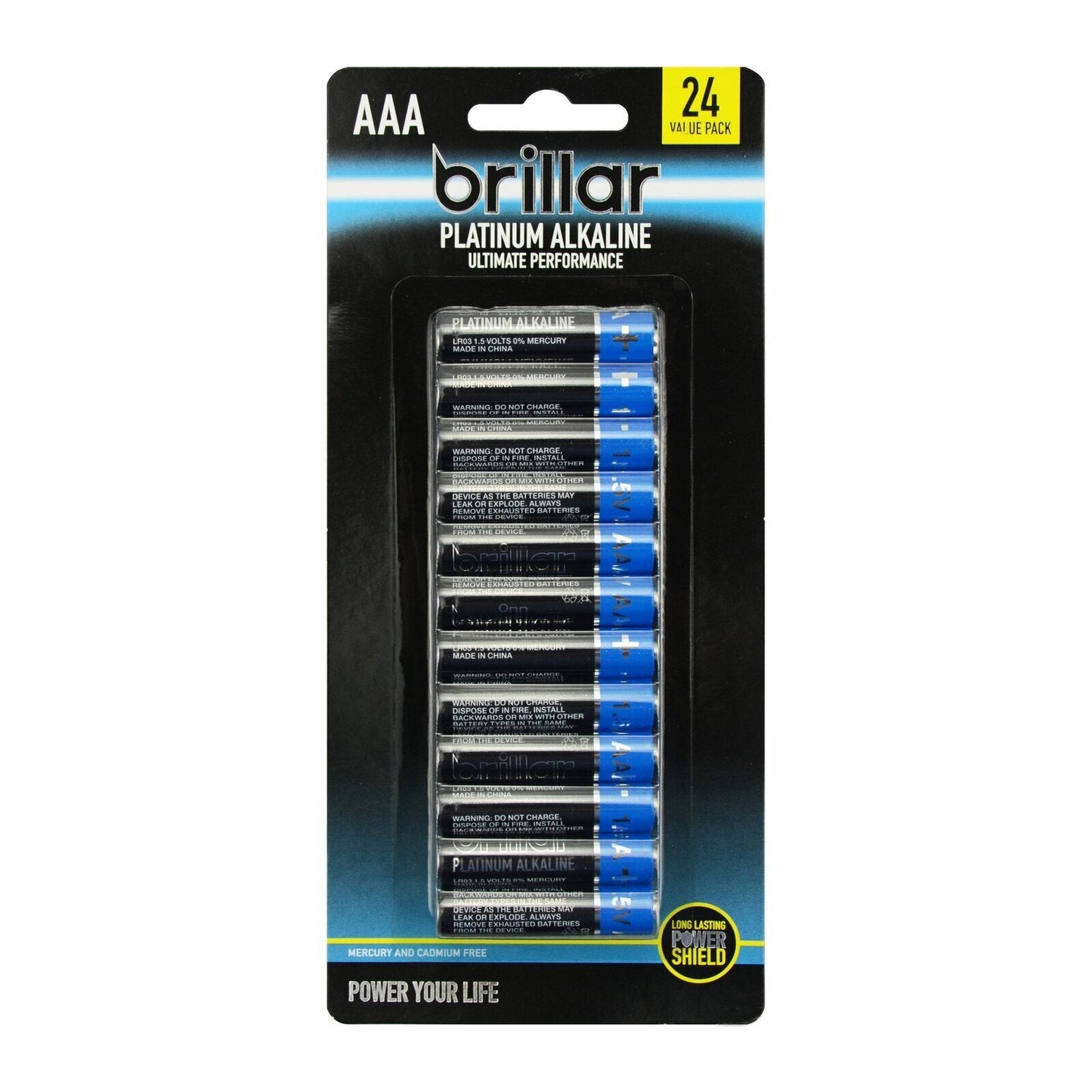 Premium Alkaline AAA Batteries long lasting power home - 24 PK-0