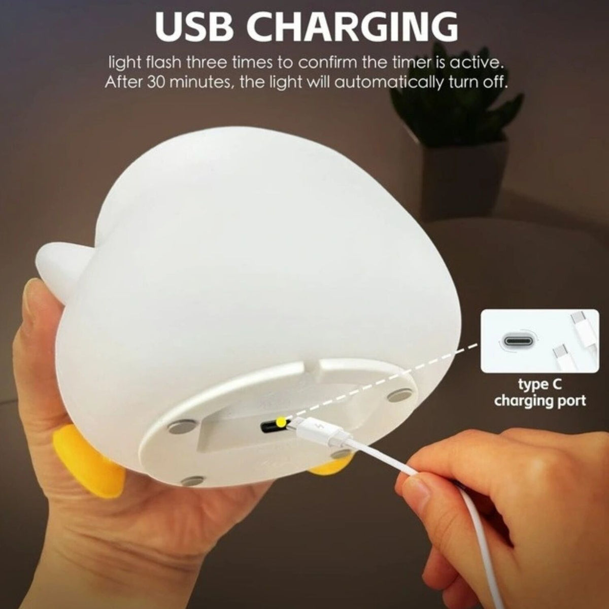 Brillar Cute Squishy Colour Changing Night Light for Kids - Unicorn