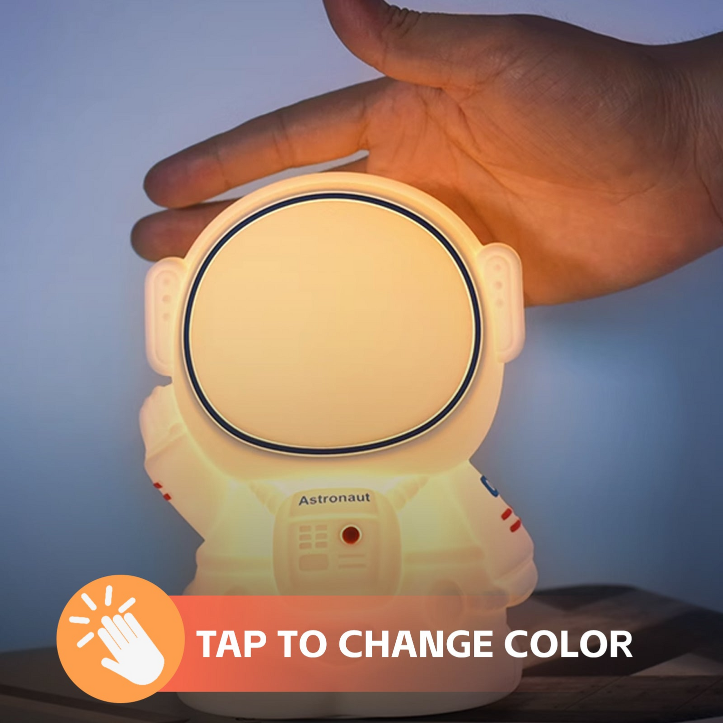 Brillar Cute Squishy Colour Changing Night Light for Kids - Astronaut