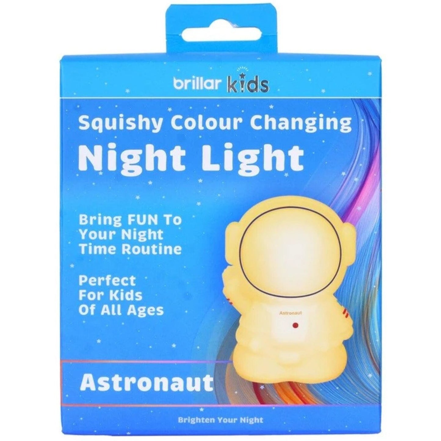 Brillar Cute Squishy Colour Changing Night Light for Kids - Astronaut