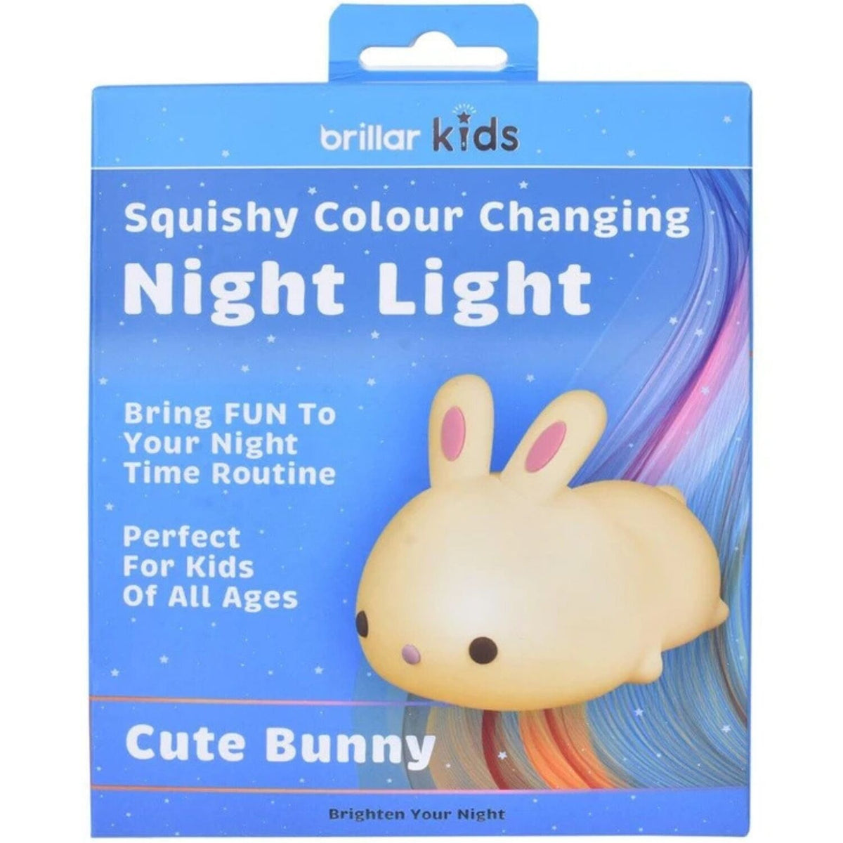 Brillar Cute Squishy Colour Changing Night Light for Kids - Bunny Rabbit