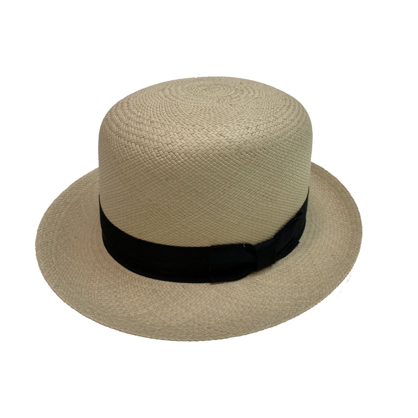 Boutique Mens Straw Bowler Hat Straw MADE IN USA Fine Du-Pont Teflon Genuine Panama-4