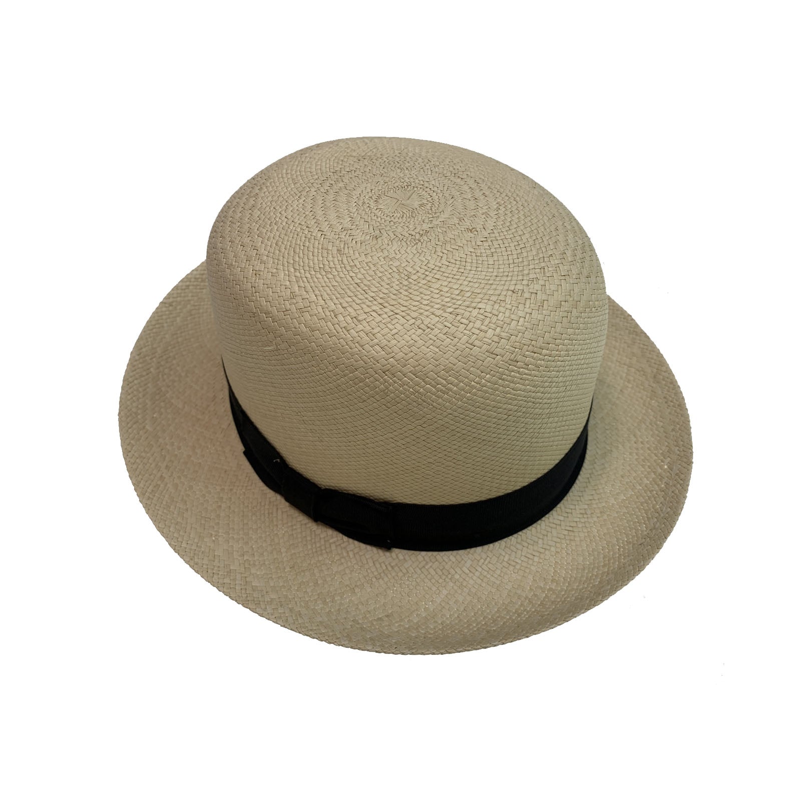 Boutique Mens Straw Bowler Hat Straw MADE IN USA Fine Du-Pont Teflon Genuine Panama-2