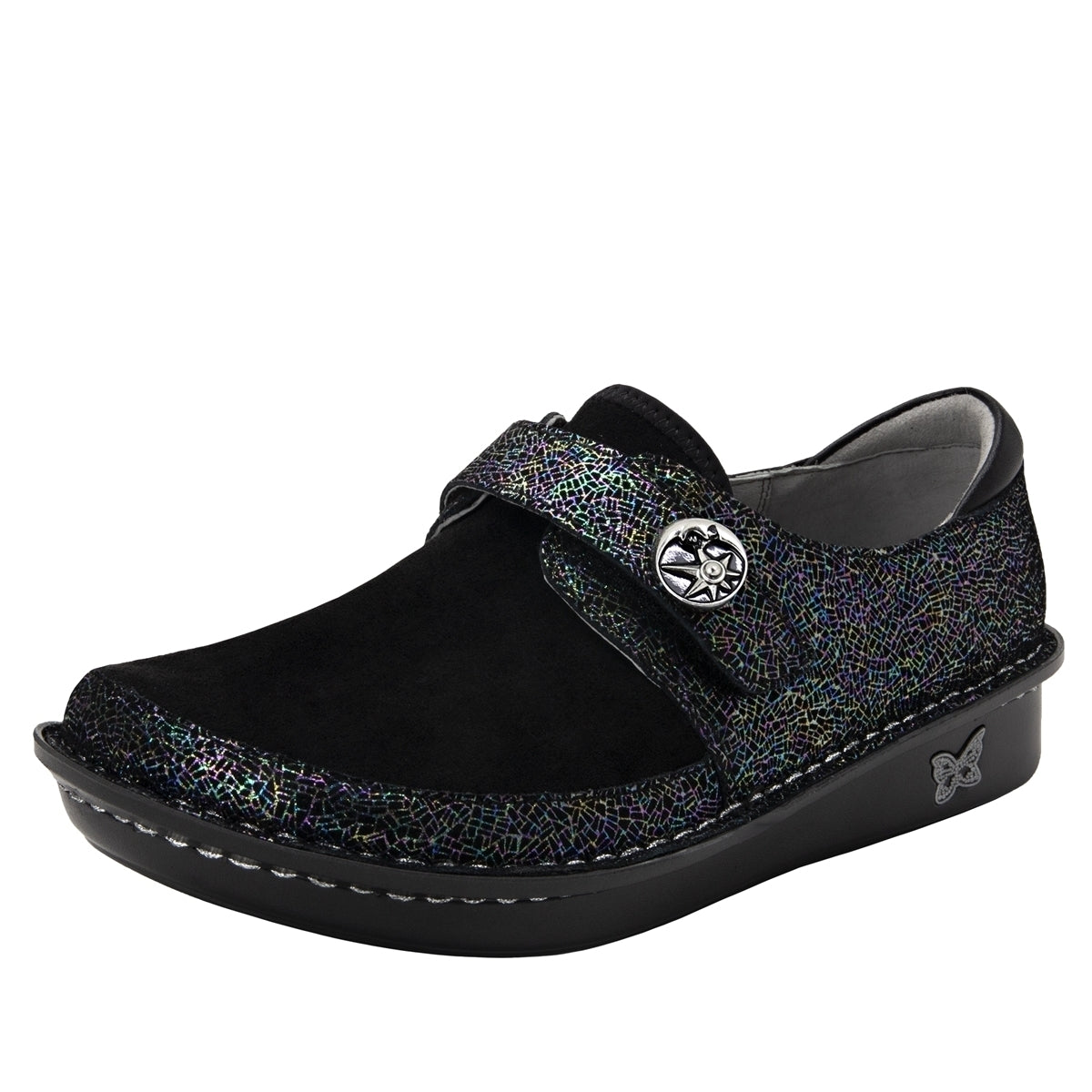 ALEGRIA Brenna Womens Comfort Strap Shoes Loafer Sneaker Walking - Moon Shadow-0