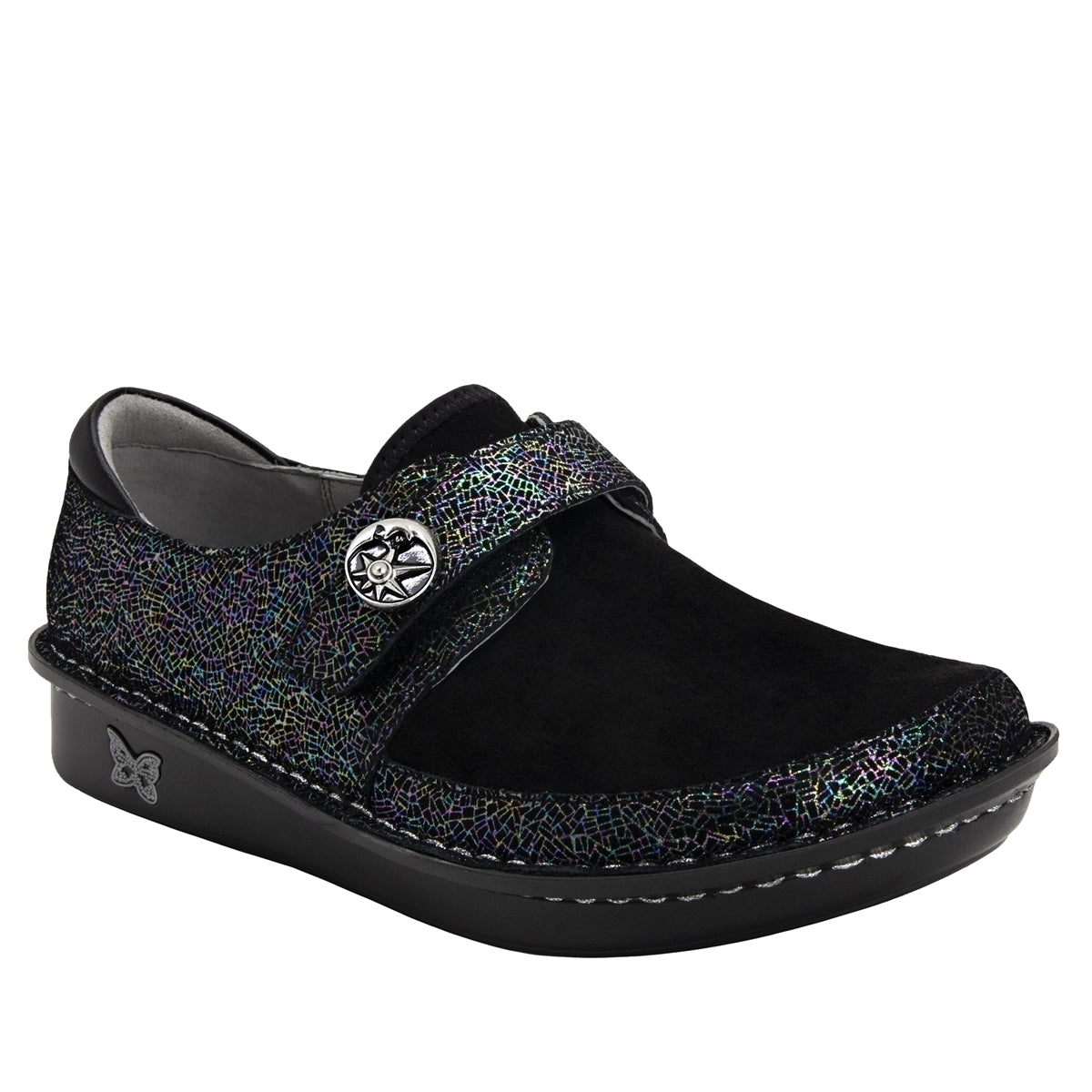 ALEGRIA Brenna Womens Comfort Strap Shoes Loafer Sneaker Walking - Moon Shadow-4