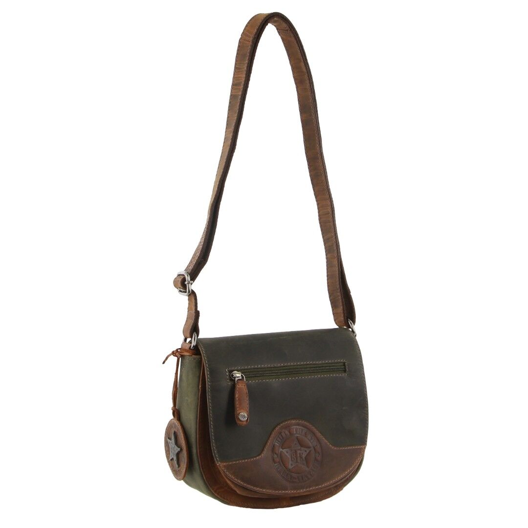 Billy The Kid Ladies Olive Leather Crossbody Womens Western Bag-1