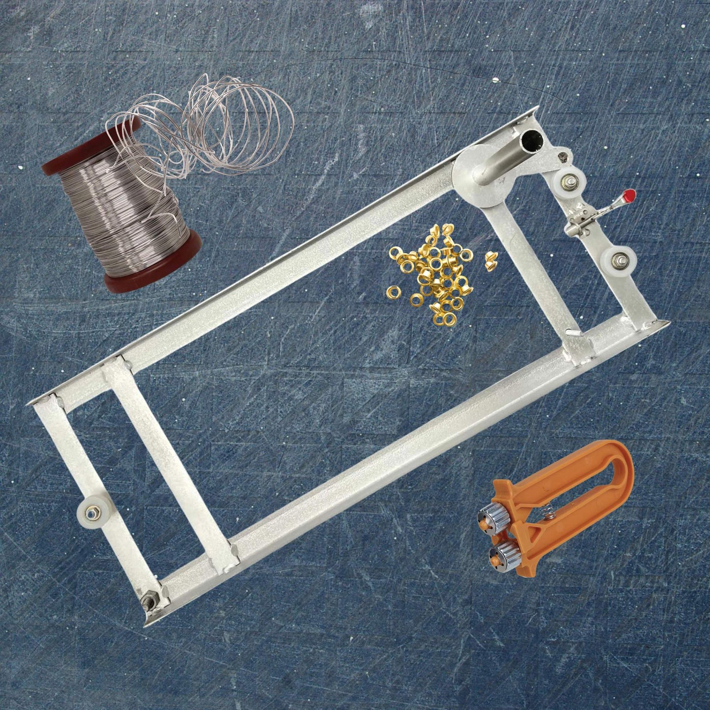 Beekeeping Kit - Wiring Board + 500g Wire + Crimper + 1000 Bee Frame Eyelets-1
