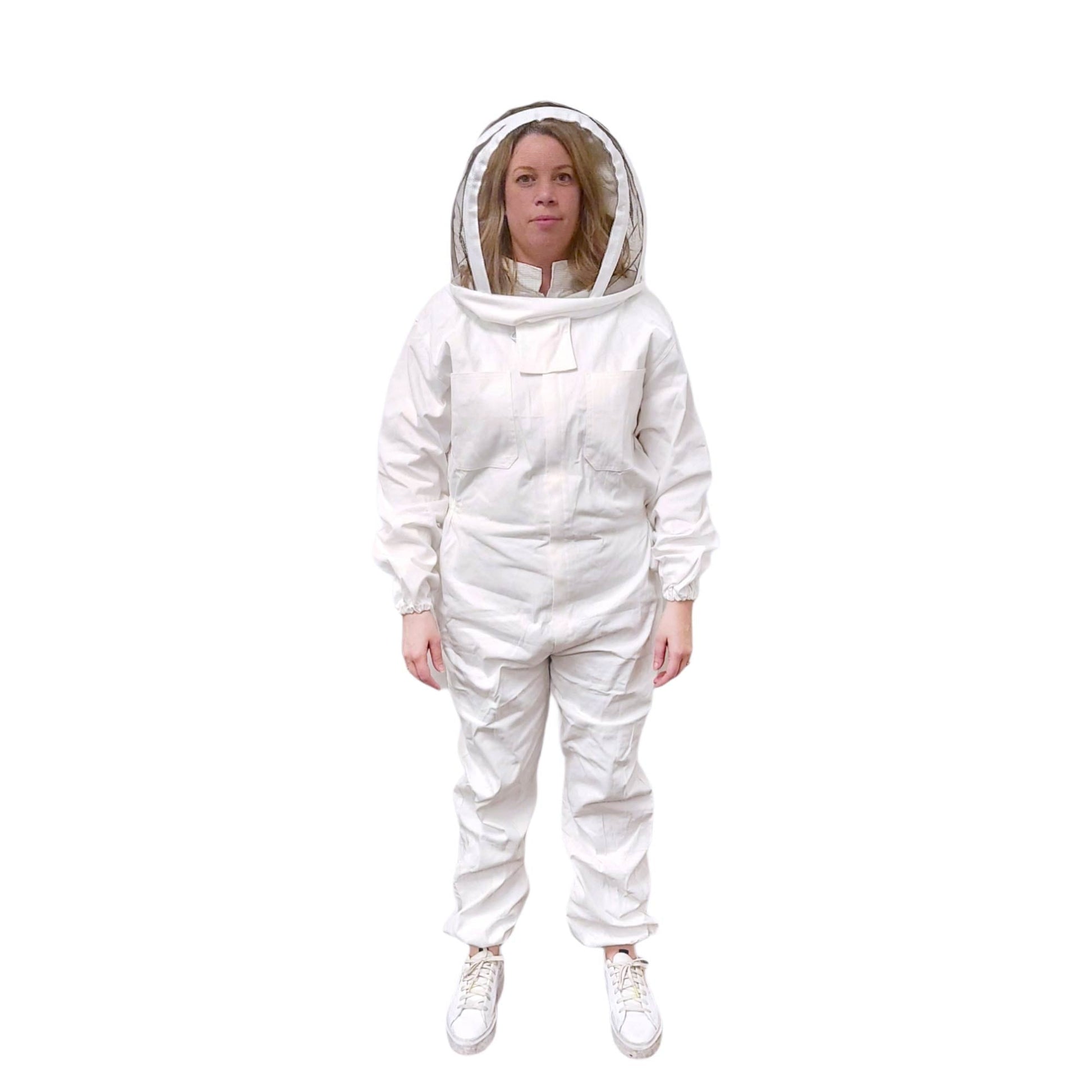 Beekeeping Suit Outfit Bee Hooded Cotton Ventilated Bee Keeping Protective Overalls-0