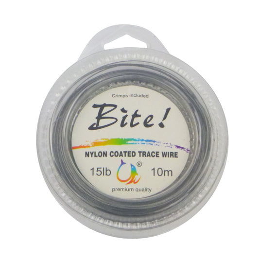 Swimerz Bite 7 Strand Coated Leader Wire, 15lb breaking strain, 10 mtrs-0