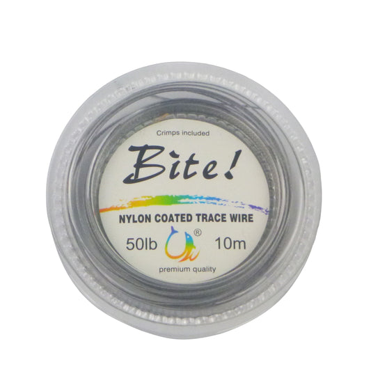 Swimerz Bite 7 Strand Coated Leader Wire, 50lb breaking strain, 10 mtrs-0