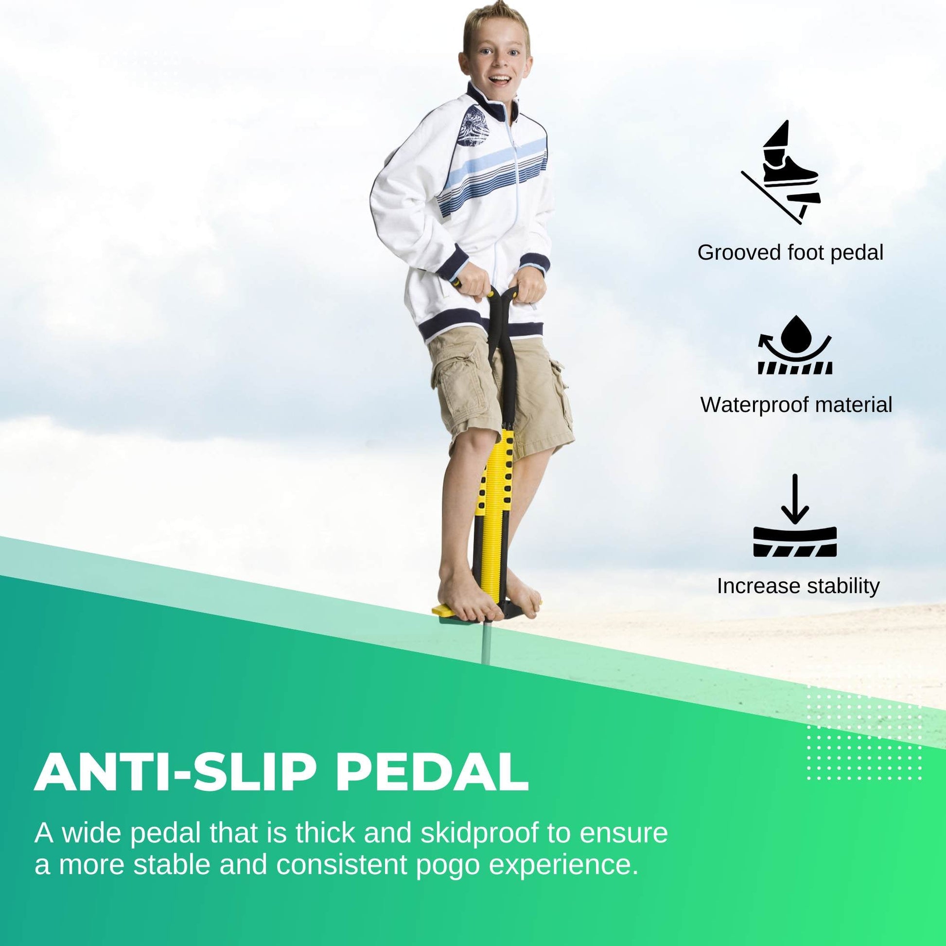 Social Hike Pogo Stick for Kids and Teenagers Jumping Hopper Outdoor Toy-4