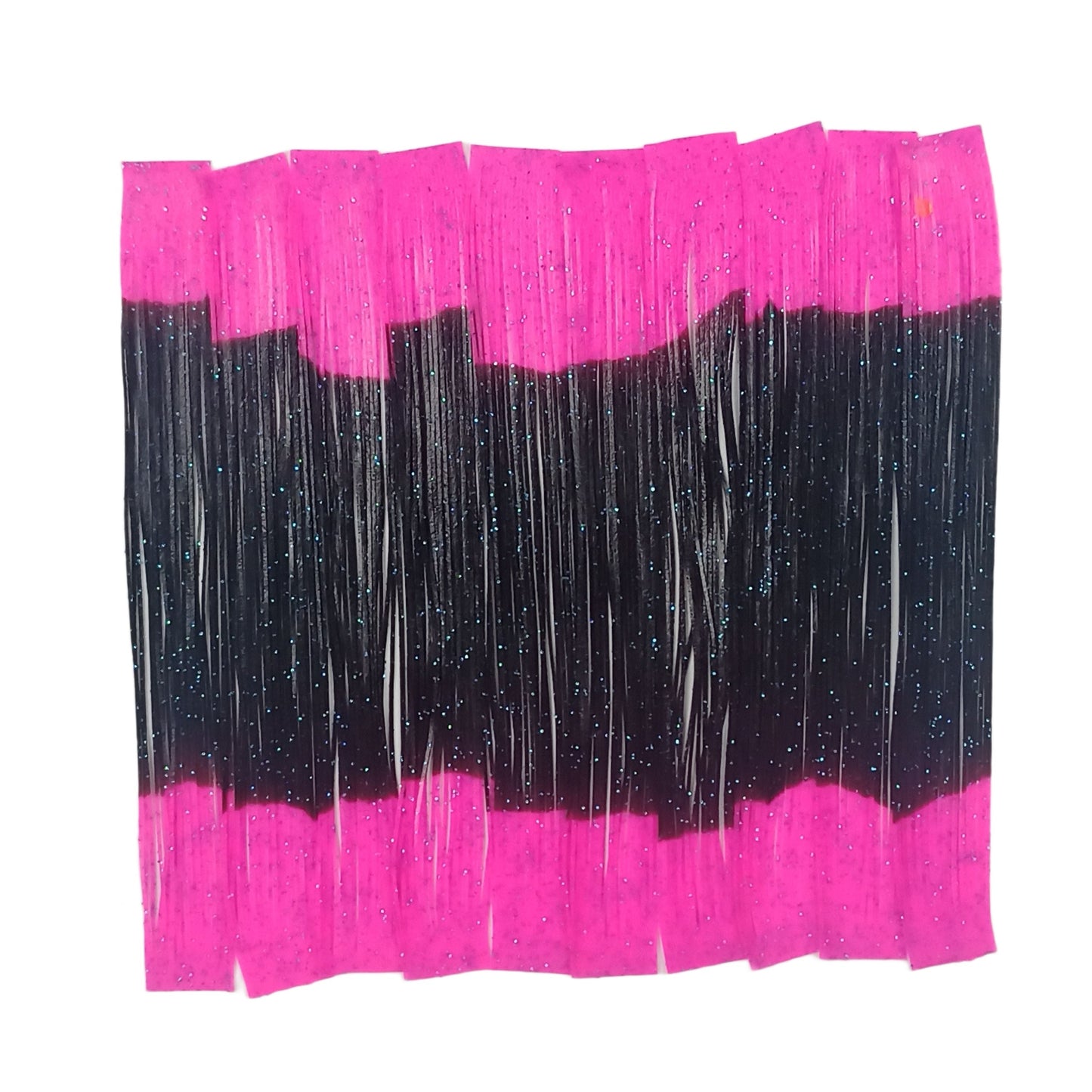 Artizan 22 strand silicon skirting, Black/Pink Tips, Qty 20-0