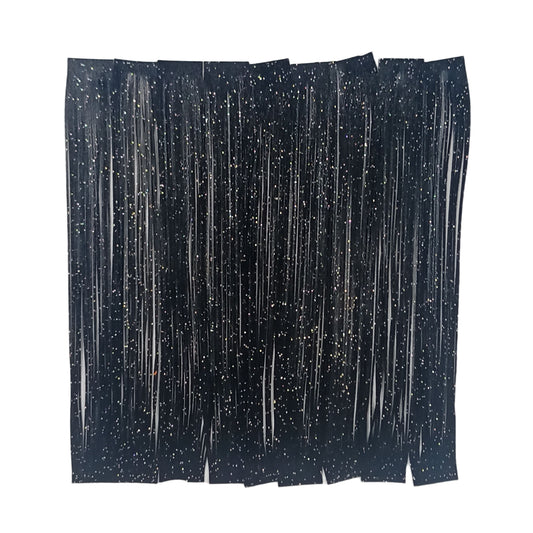 Artizan 22 strand silicon skirting, Black w Flake, Qty 20-0