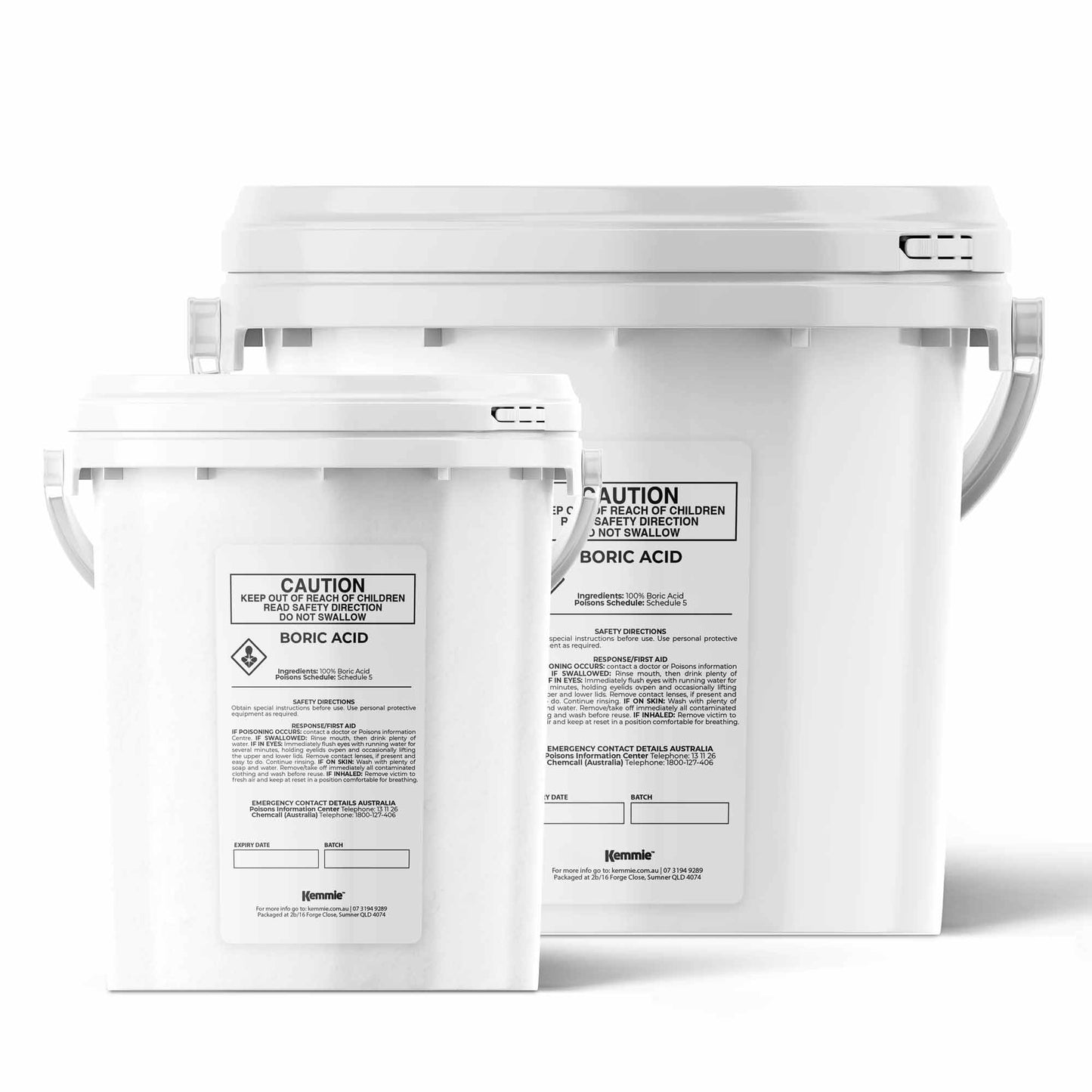 Boric Acid Powder Bucket - High Purity Fully Soluble Granules - Pest Ant Bulk-0