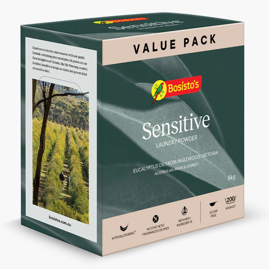 Bosisto's 6Kg Senstive Laundry Powder Refill - Eco Eucalyptus Washing Detergent-0