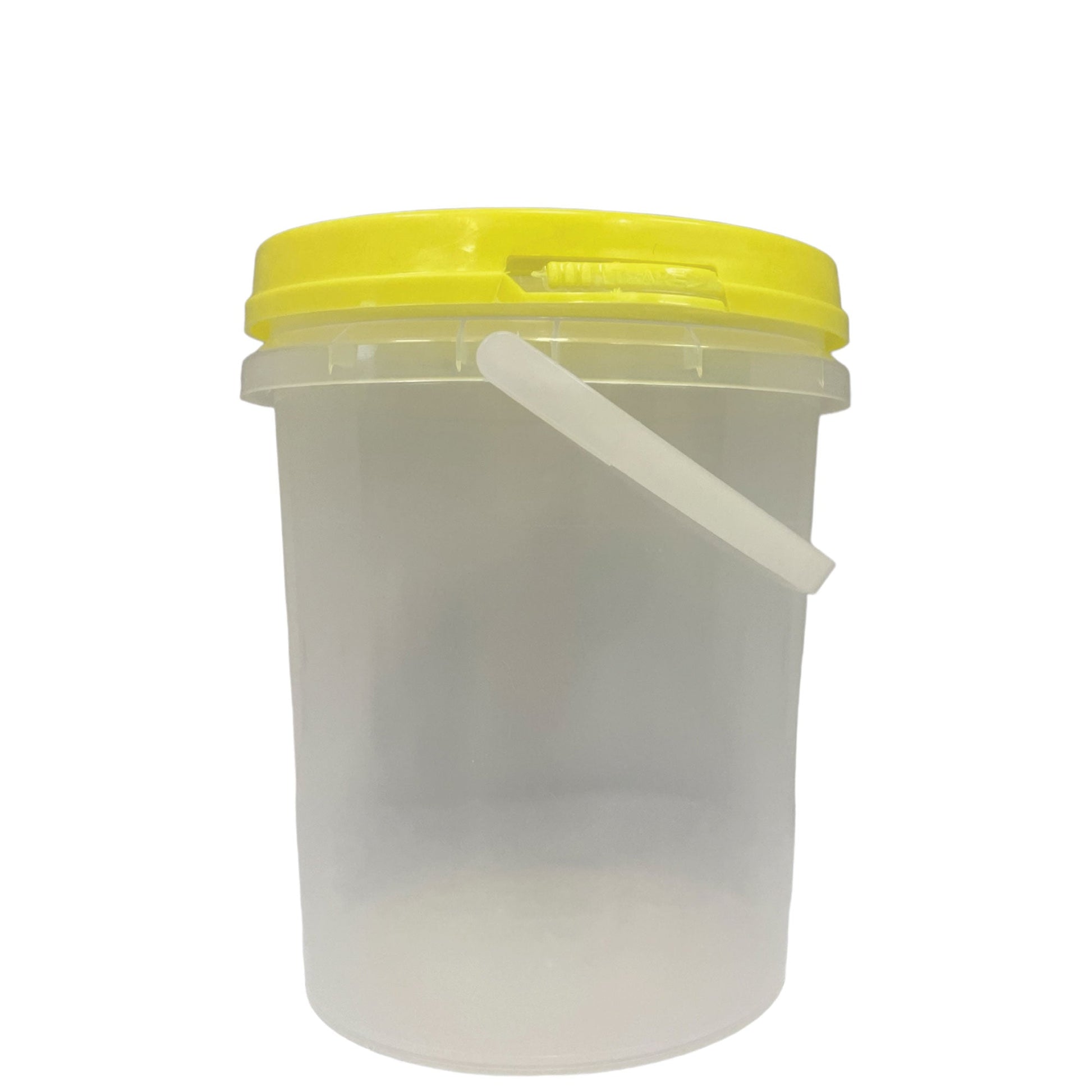 Bulk 10 x 1.2L Honey Bucket with Lid - 1.5Kg Clear Tamper Proof Plastic Tub-0