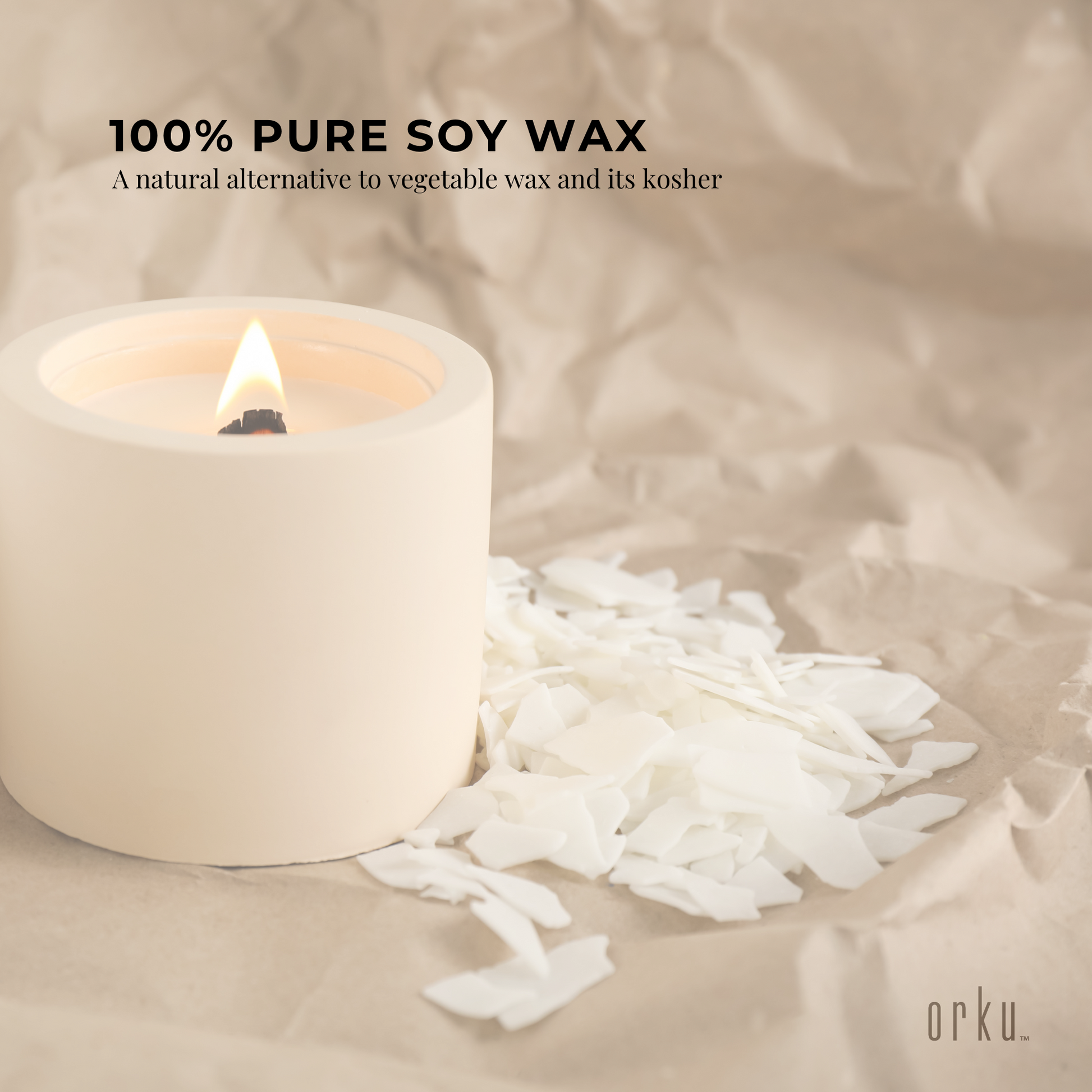 Bulk 10Kg Golden 464 Soy Wax Flakes - 100% Pure Natural DIY Candle Melts Chips-4