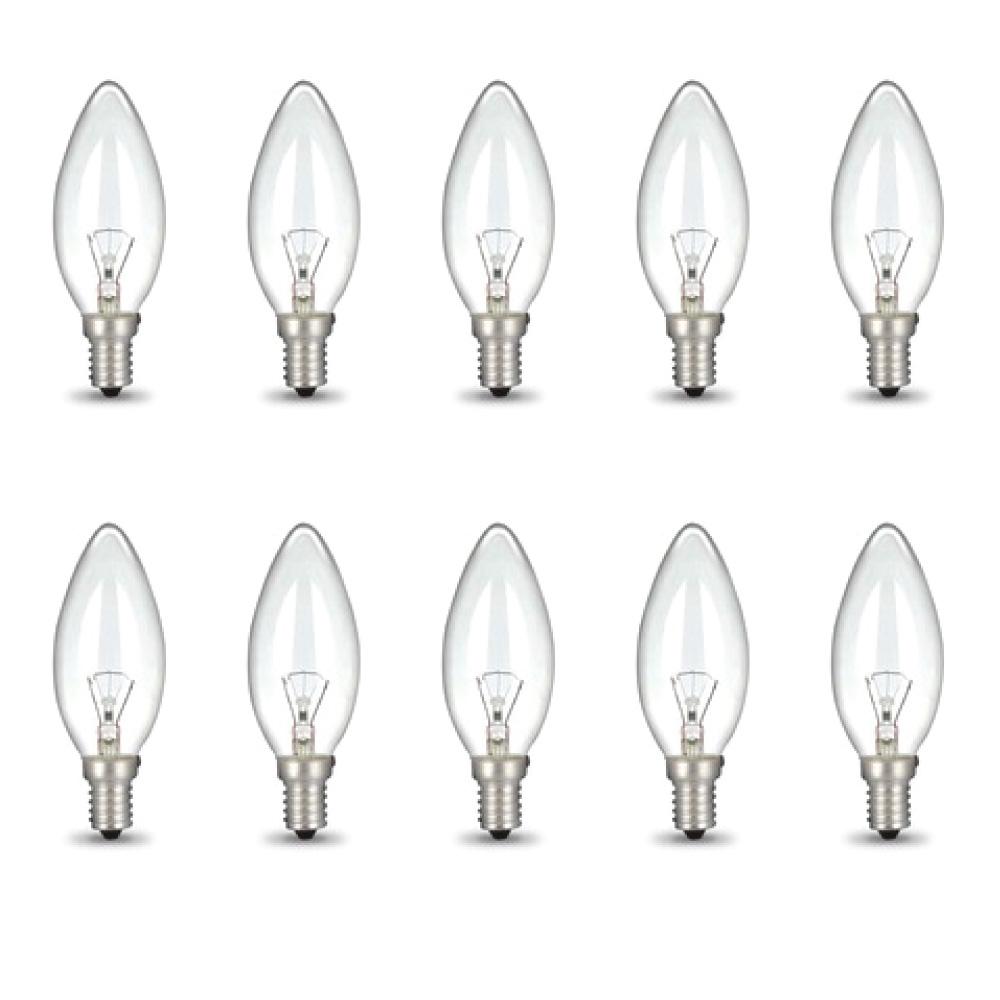 Bulk 10x E14 40W 220V Light Bulbs - C35 Candle Globe For Himalayan Salt Lamp-0