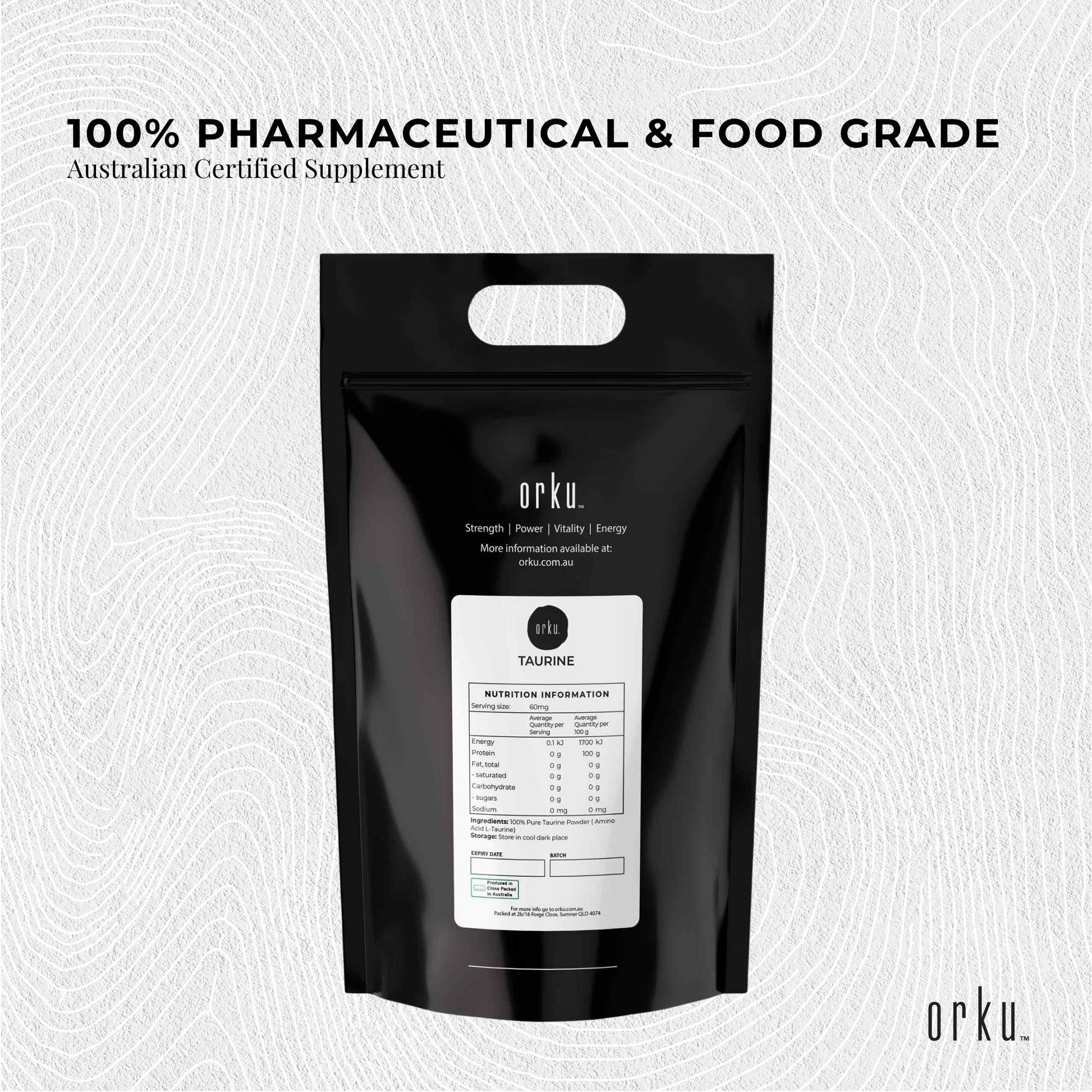 Bulk 20Kg Taurine Powder Pure Amino Acid Food Grade L-Taurine Vitamin Supplement-2