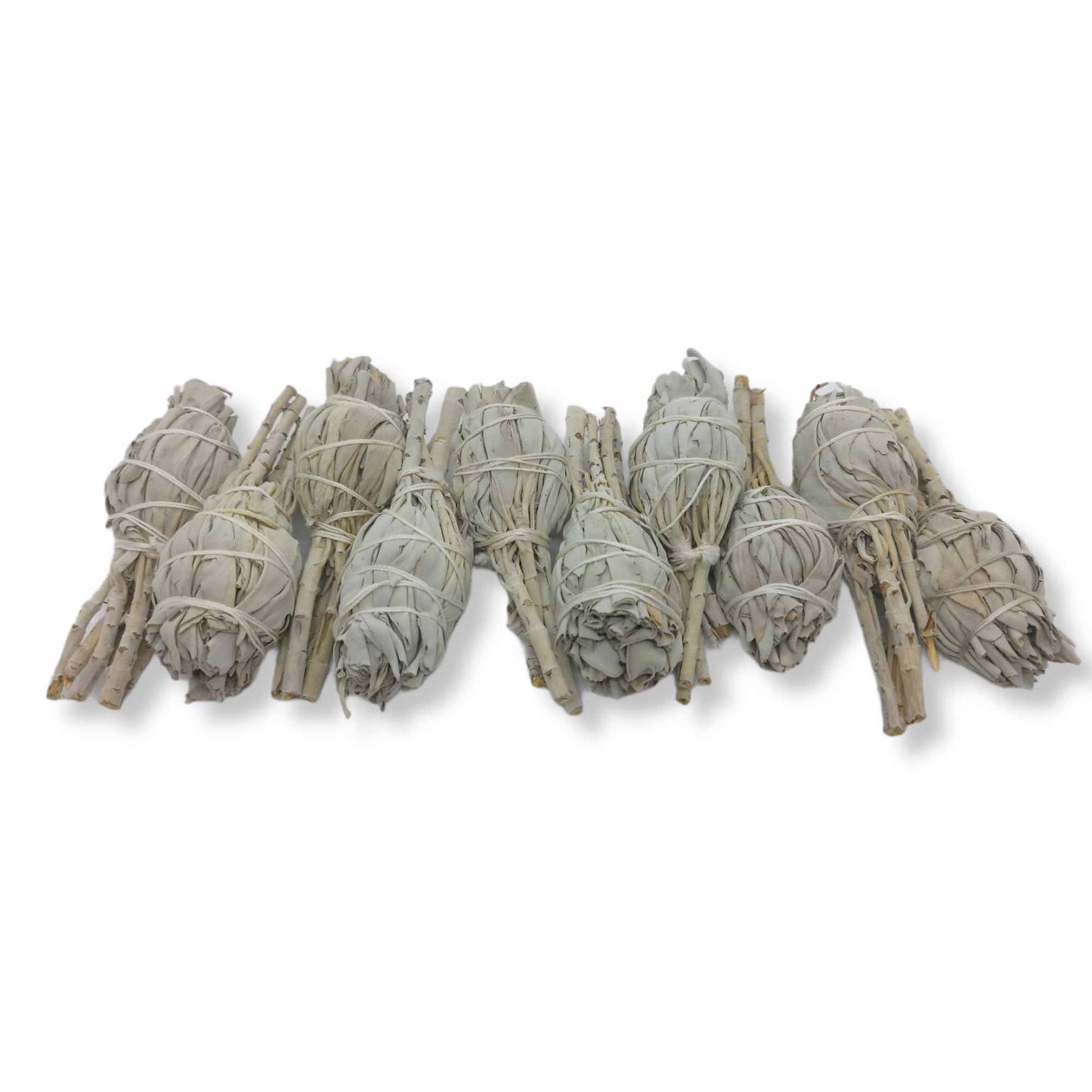 Bulk Californian White Sage Smudge Sticks Mini 10-12cm Incense Cleansing Bundle-2