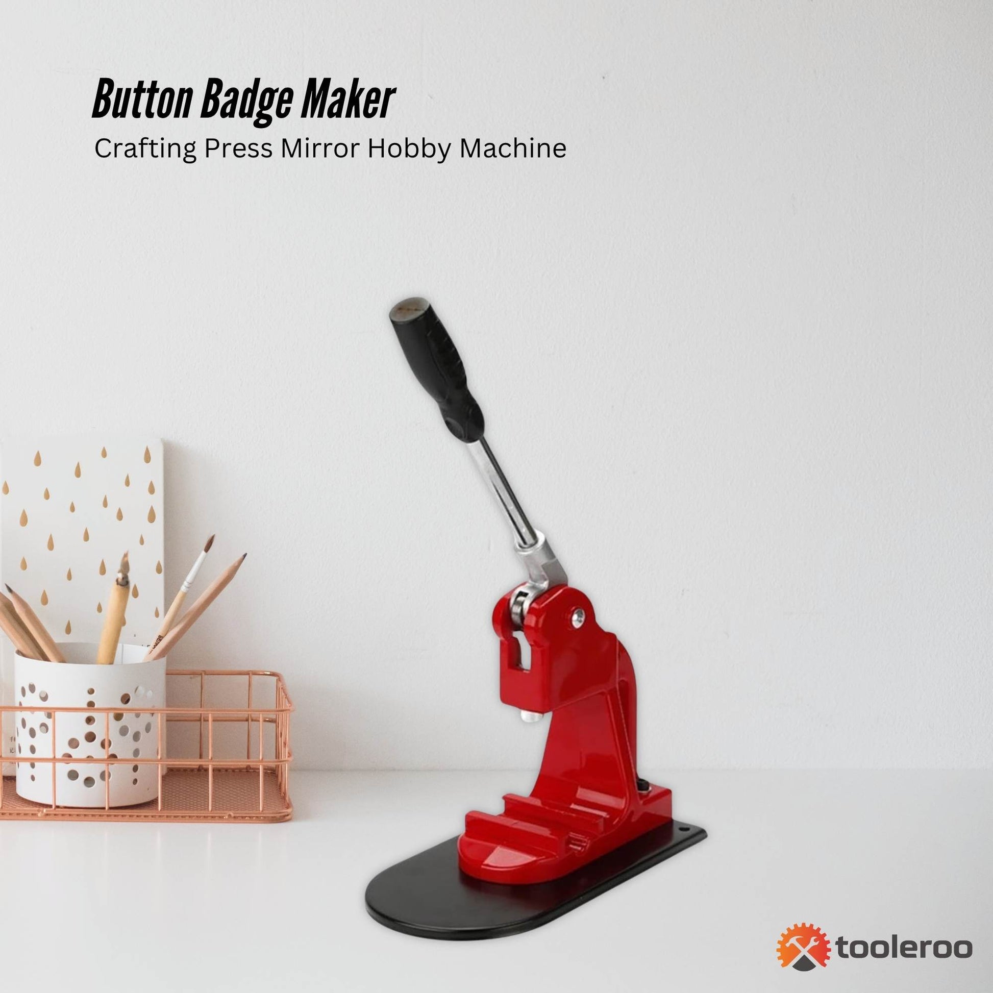 Button Badge Maker - Crafting Press Mirror Hobby Machine-1