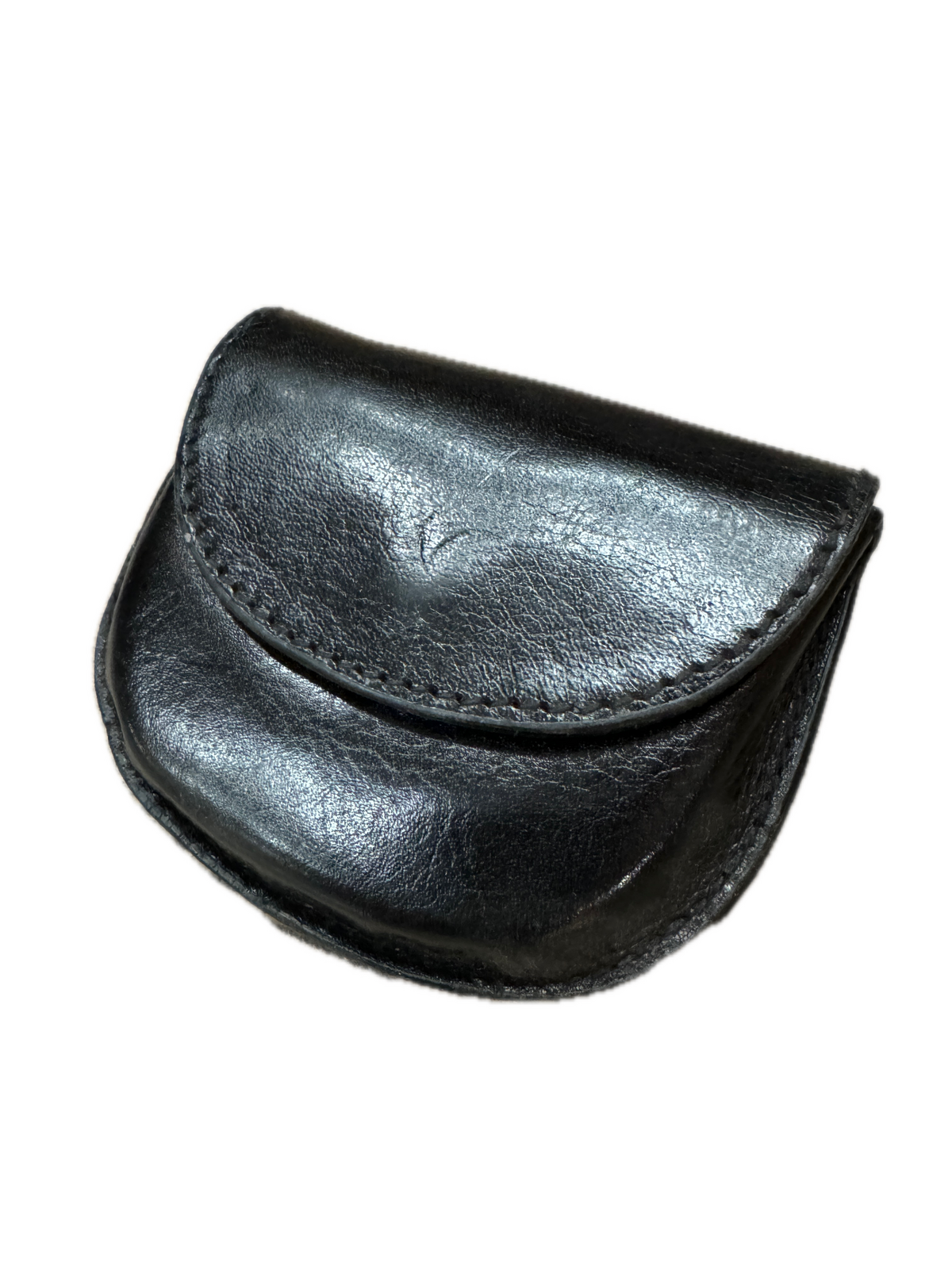 Milleni Genuine Leather Coin Purse Holder Wallet with Belt Loop - Black-3
