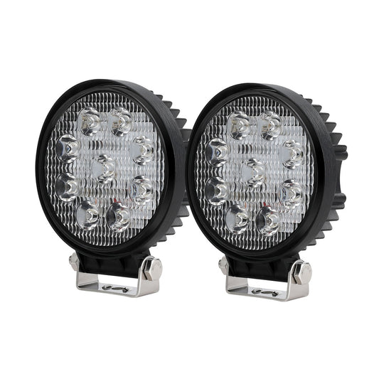 Giantz Pair LED Driving Lights 4.5 Inch Flood Spot Lights Car Truck SUV 12V 24V UPC 9355720085556