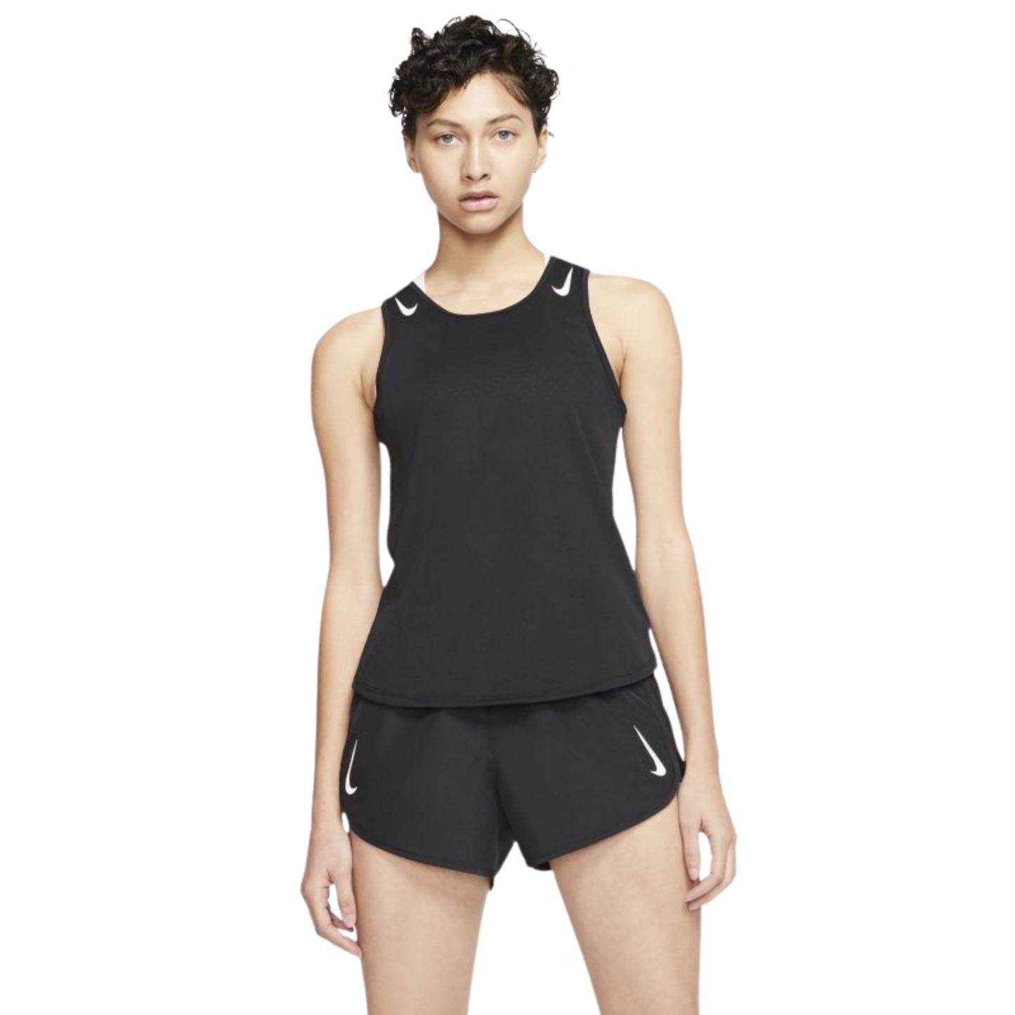 Nike AeroSwift Womens Running Singlet - Black-0