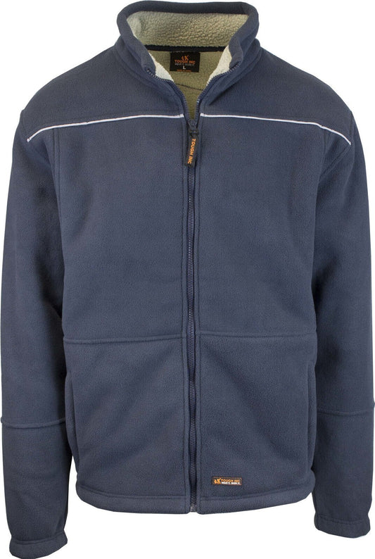 Mens Full Zip Sherpa Polar Fleece Jumper Lined Warm Winter Jacket Pullover-0