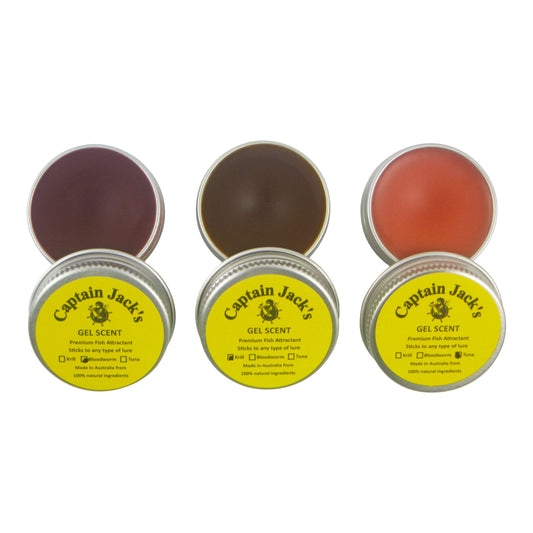 Captain Jack's 'Frenzy' Gel Scent - 3 Pack, Bloodworm, Krill, Tuna-0