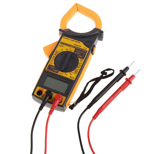 Digital Clamp Meter AC/DC Voltage Resistance Frequency DM6266 - Batteries Incl.-0