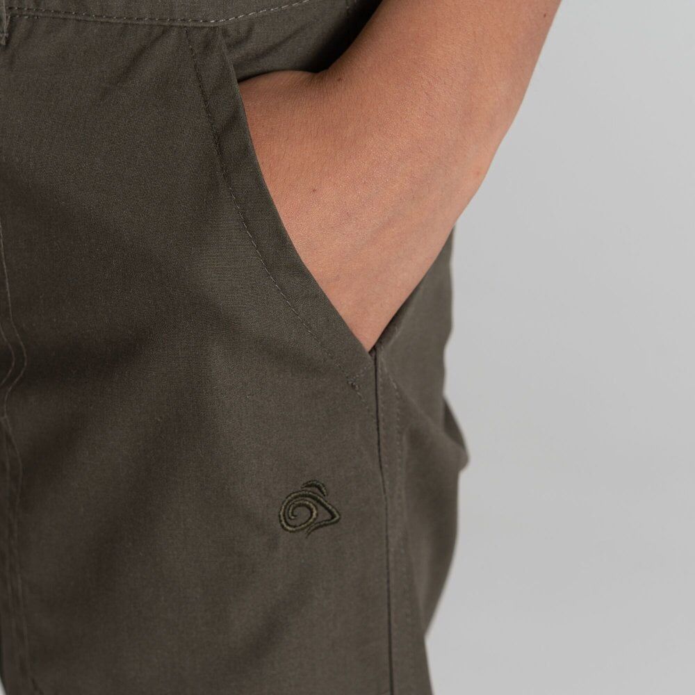 Craghoppers Kiwi Cargo II Convertible Cargo Hiking Trousers in Woodland Green