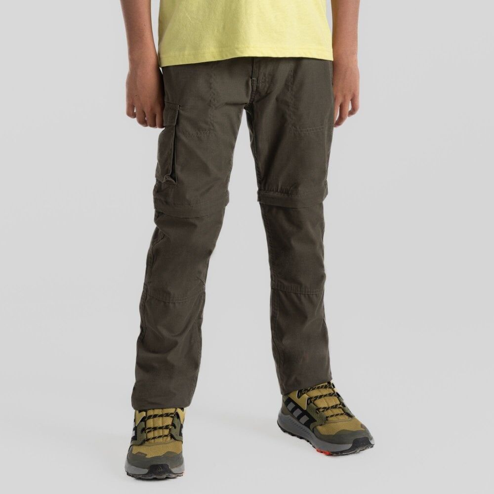 Craghoppers Kiwi Cargo II Convertible Cargo Hiking Trousers in Woodland Green