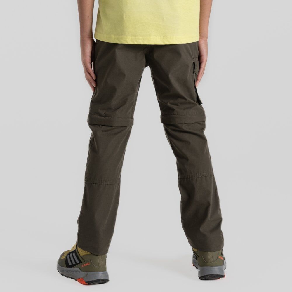 Craghoppers Kiwi Cargo II Convertible Cargo Hiking Trousers in Woodland Green