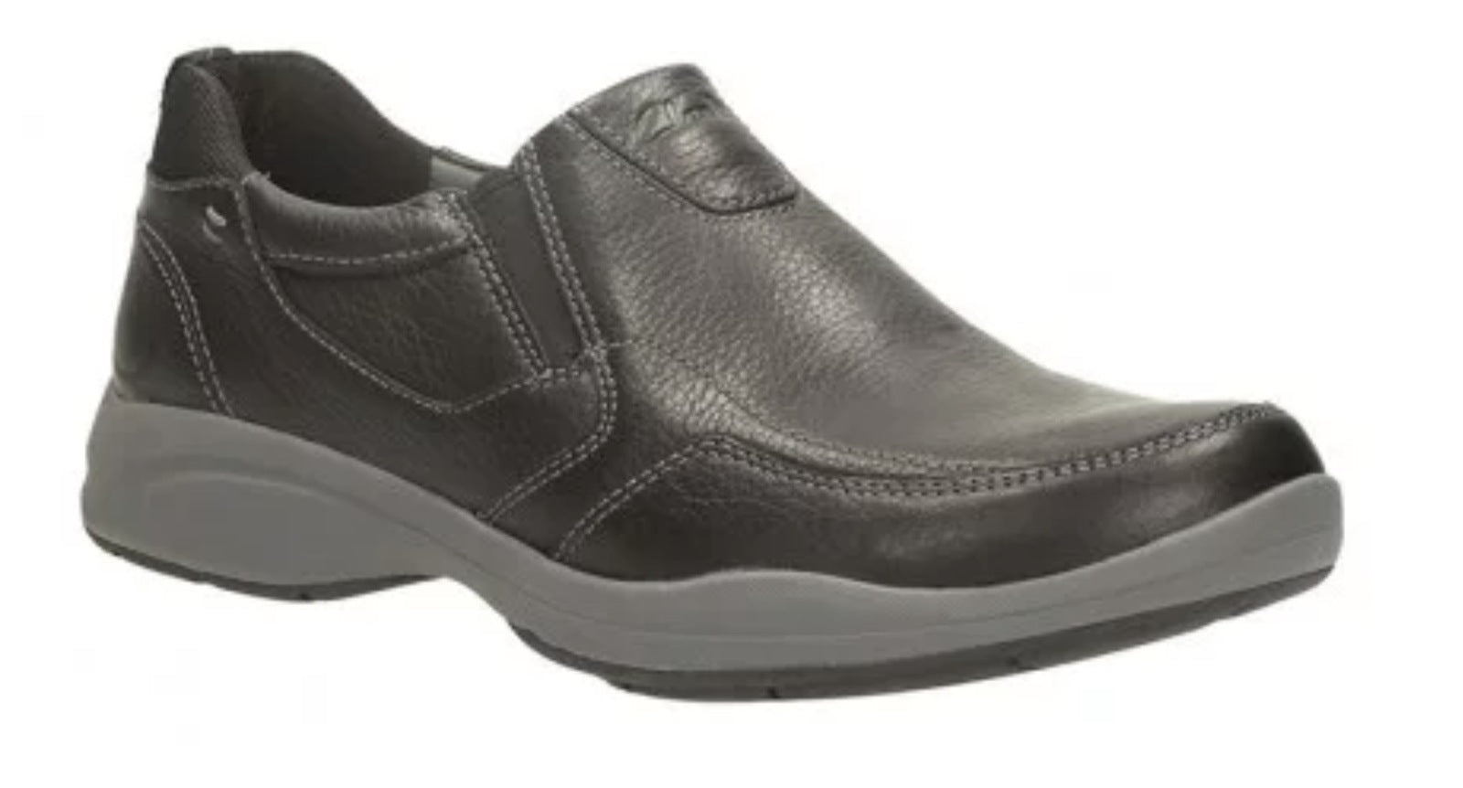 CLARKS Mens Wavekorey Free Formal Slip On Dress Leather Shoes G Width Fit-0