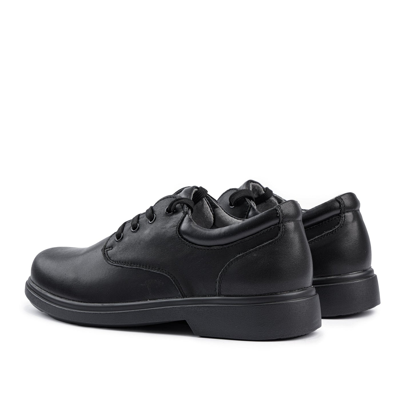 Class Senior Lace School Shoes - Black-2