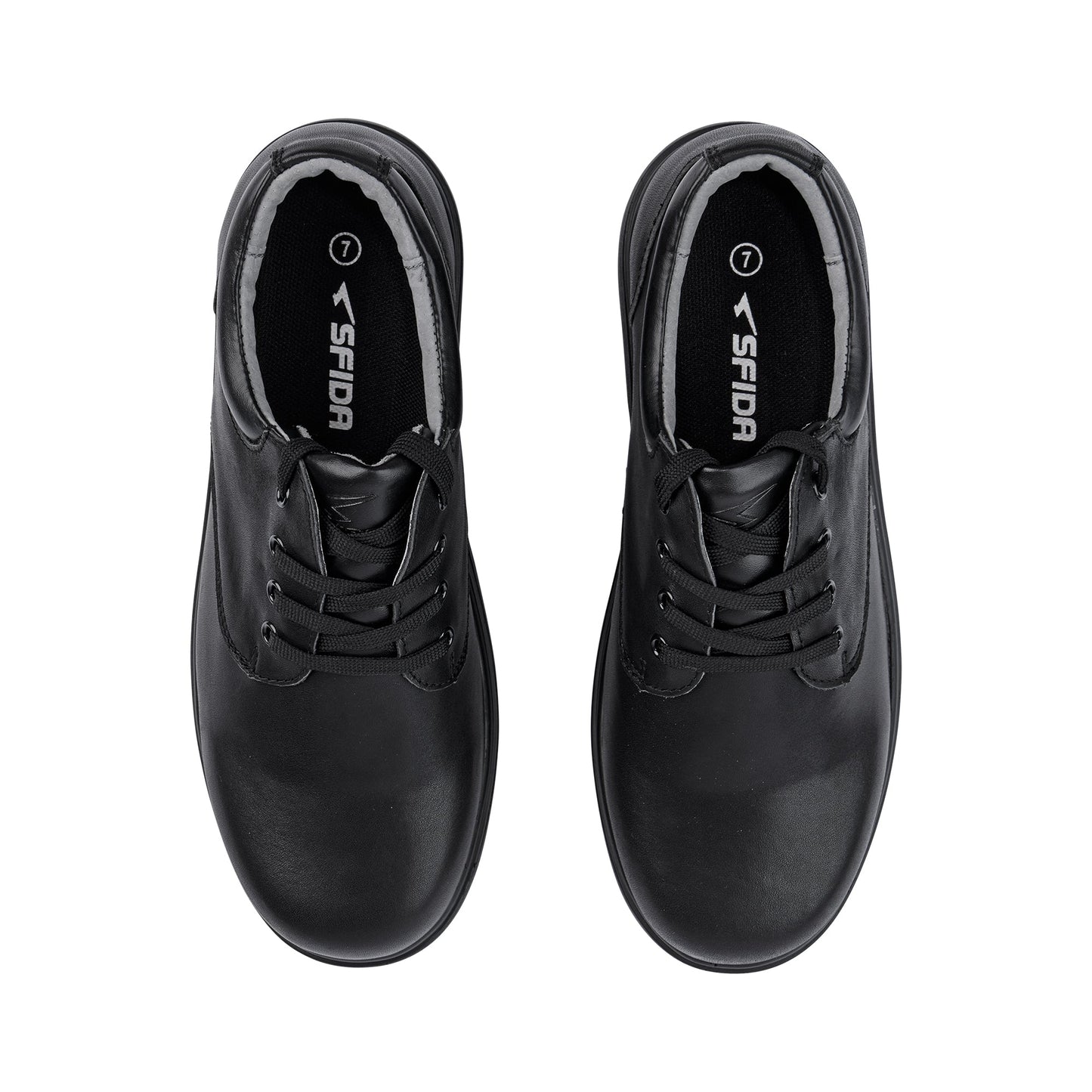 Class Senior Lace School Shoes - Black-4