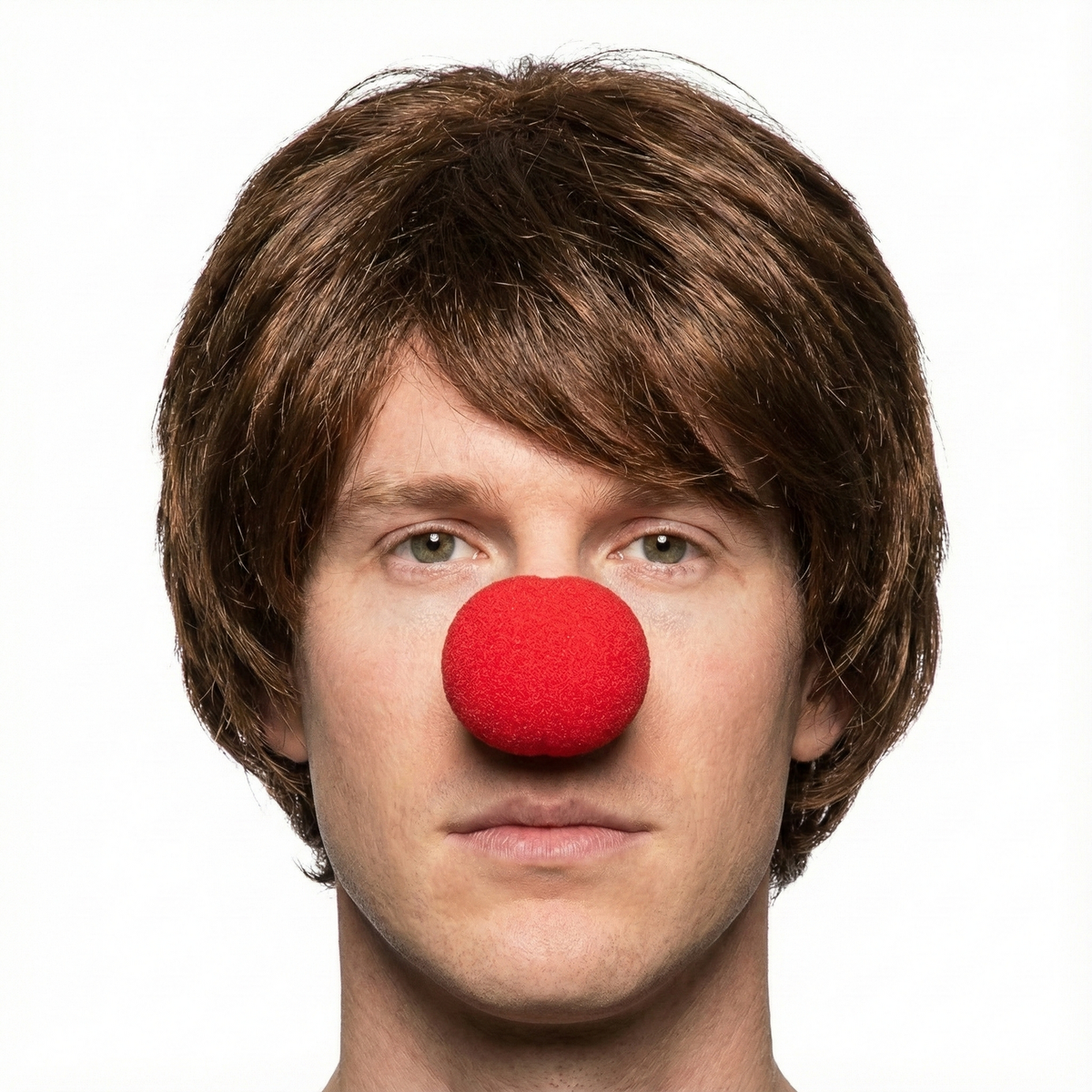 2Pcs Set Clown Nose + Large Shoes Circus Halloween Costume Fancy Dress Up Party - Red