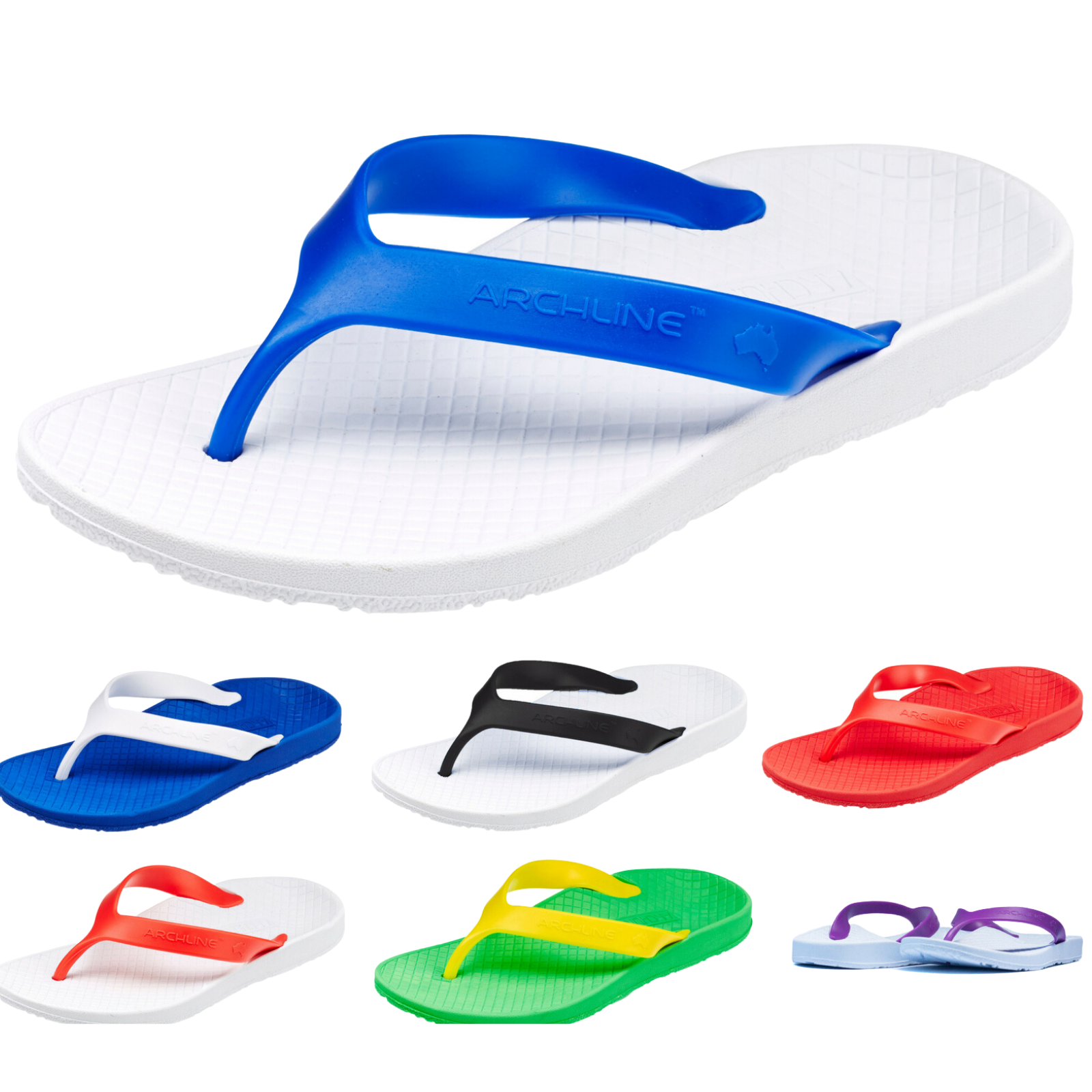 ARCHLINE Flip Flops Orthotic Thongs Arch Support Shoes Footwear-0