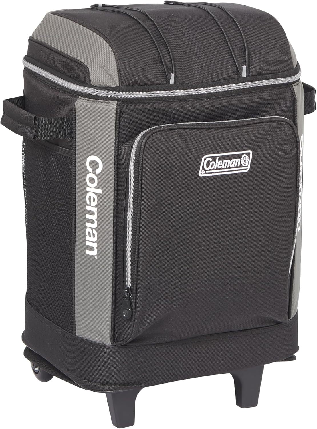 Coleman 42 Can Wheeled Soft Cooler Insulated Outdoor Camping Picnic Bag in Black-3