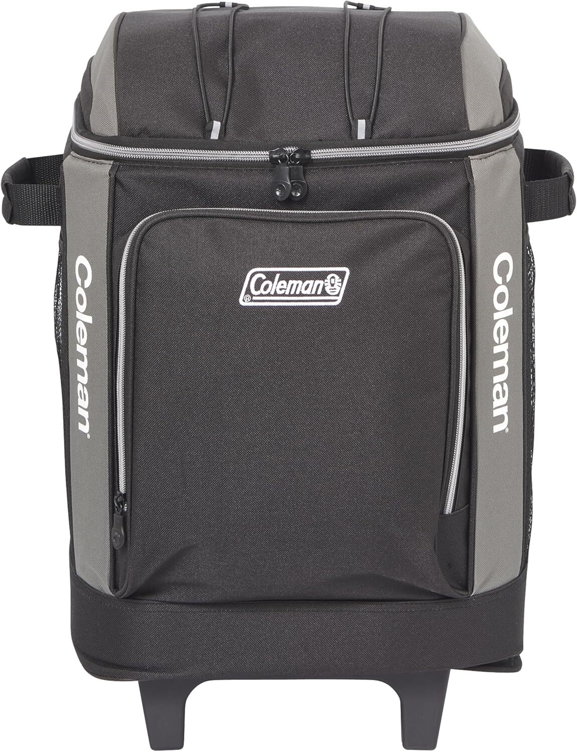 Coleman 42 Can Wheeled Soft Cooler Insulated Outdoor Camping Picnic Bag in Black-4