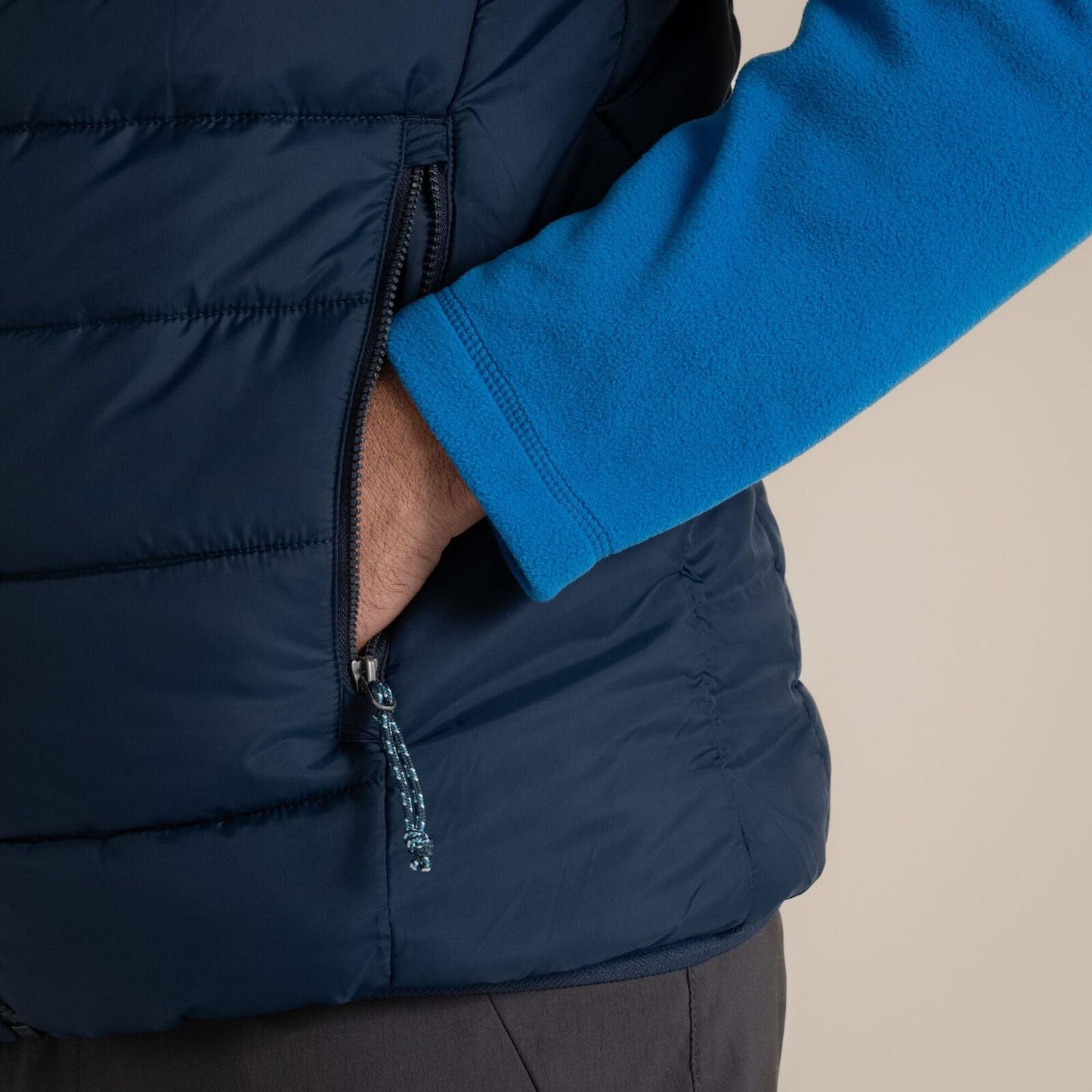 Craghoppers Mens Complite IX Vest Windproof Packable Insulated in Blue/Navy