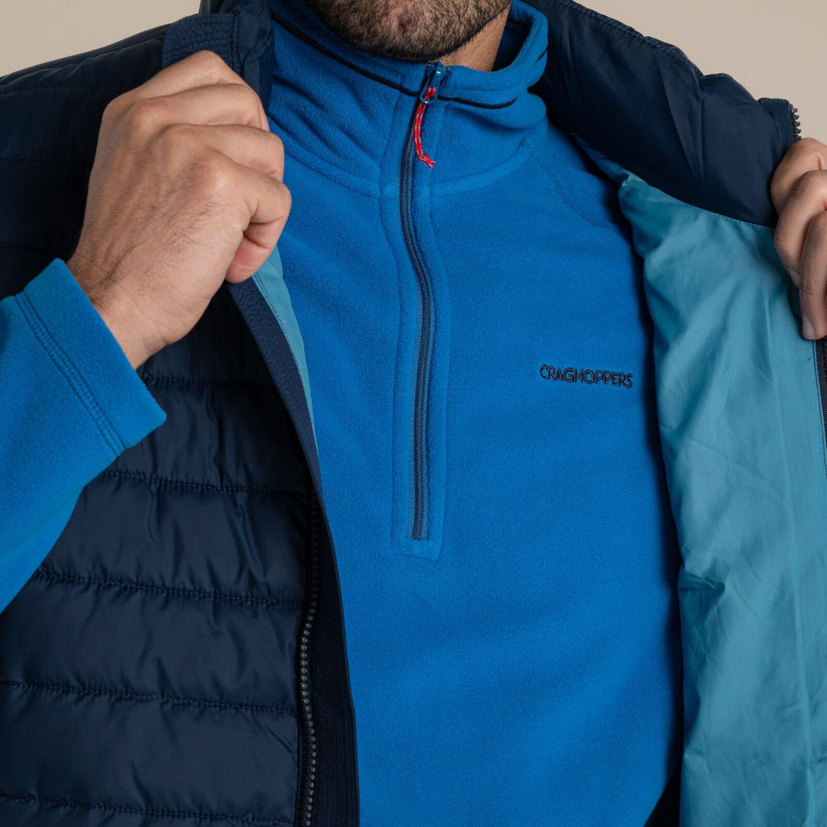 Craghoppers Mens Complite IX Vest Windproof Packable Insulated in Blue/Navy